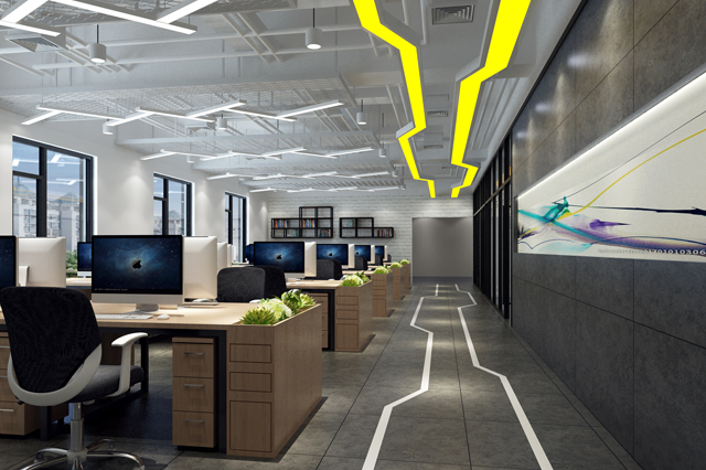 大灰兔影视办公装修效果图