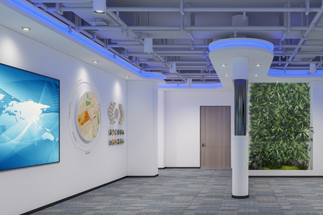 通州区赫总办公展厅效果图